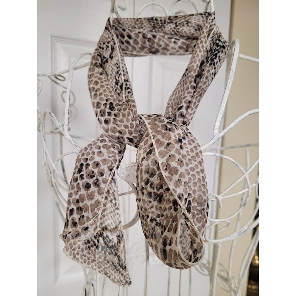 BCBGeneration Pina Snakeskin Wedge Sandals with Clear Strap and Matching Scarf‎ - Picture 6 of 7